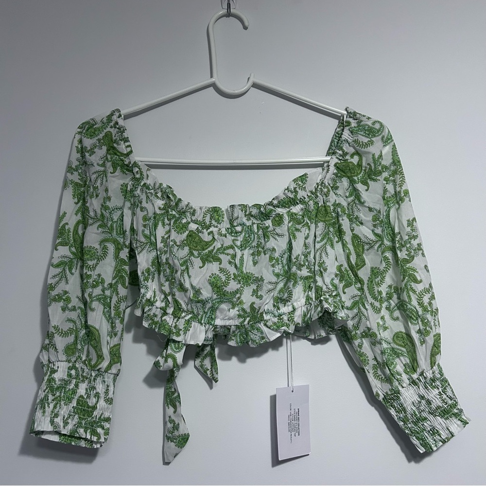 NWOT Misa Los Angeles Formentera Paisley Florian Top Size XS